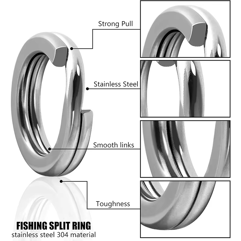 Fishing Lure Box - Set di 200/250 Pezzi di Anelli