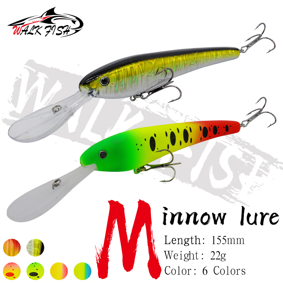 Fishing Lure Swimbait - WALK FISH 1 pz Minnow Fishing