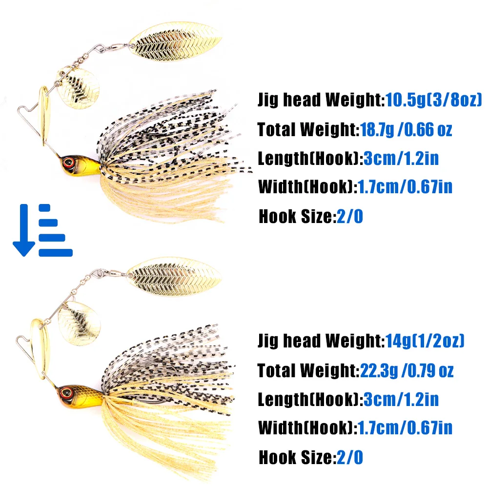 B&U Lama in metallo Richiamo d - Fishing Lure Blade Bait recensione e prezzo