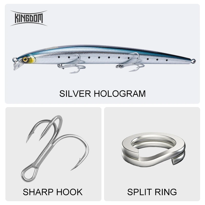 Kingdom Long Casting Richiamo  - Fishing Lure Jerkbait recensione e prezzo