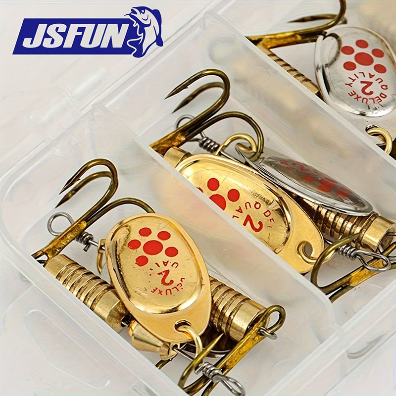 JSFUN Set di 10 Esche Spinner  - Fishing Lure Blade Bait recensione e prezzo