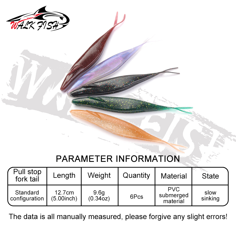 WALK FISH 6 Pezzi/Lotto 12,7 c - Fishing Lure Swimbait recensione e prezzo