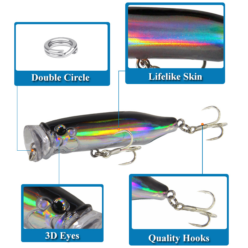 5 Pezzi Esche Artificiali Popp - Fishing Lure Topwater recensione e prezzo