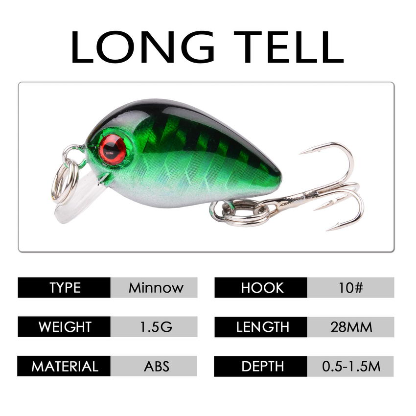 30mm 2g Crazy wobbler Mini Top - Fishing Lure Topwater recensione e prezzo