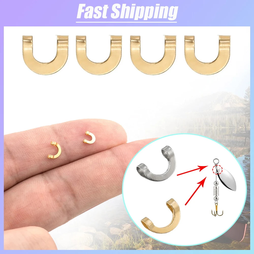 100 pz Pesca A Forma di U Clip - Fishing Lure Spinner recensione e prezzo